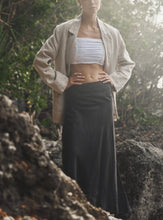 Load image into Gallery viewer, VALERY Asymmetrical Linen Skirt, 2 colors
