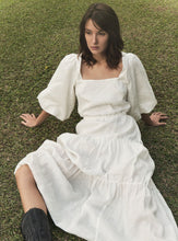 Load image into Gallery viewer, LOUISE Midi Dress in Off-White
