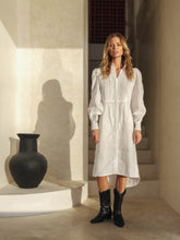Load image into Gallery viewer, DENIS Shirt Dress in Milky White
