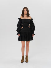 Load image into Gallery viewer, ADELE Black Mini Dress
