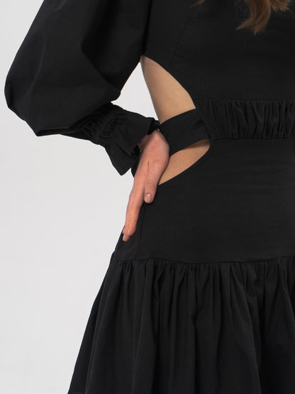 ADELE Black Mini Dress