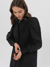 Load image into Gallery viewer, DENIS Shirt Dress in Black
