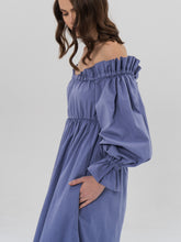 Load image into Gallery viewer, OPHEILE Midi Dress in Blue
