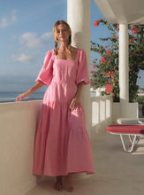 Load image into Gallery viewer, LOUISE Midi Dress in Pastel Pink
