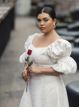 Load image into Gallery viewer, MAYA Linen Dress With Puff Sleeves, 4 colors
