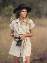 Load image into Gallery viewer, Art of Simplicity Dresses MADELYN Safari Shirt Dress
