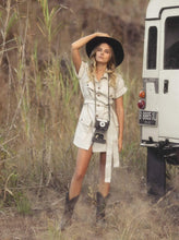 Load image into Gallery viewer, Art of Simplicity Dresses MADELYN Safari Shirt Dress
