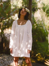 Load image into Gallery viewer, Art of Simplicity Dresses SARAH Shift Linen Dress in White
