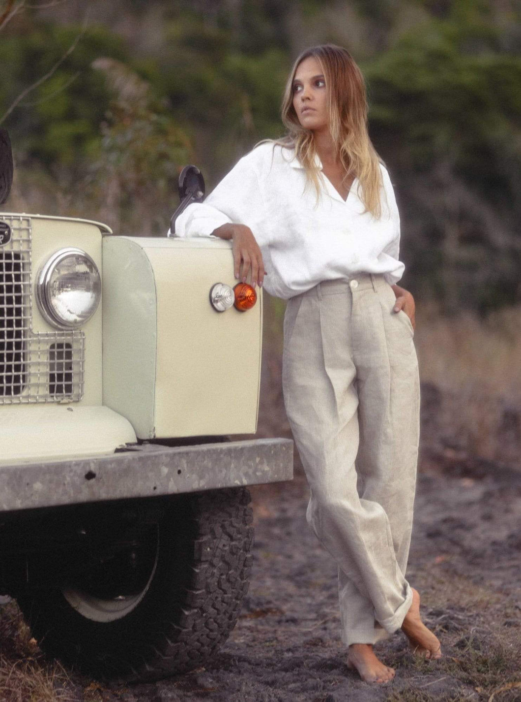 Art of Simplicity Pants ELISSA Tapered Linen Pants
